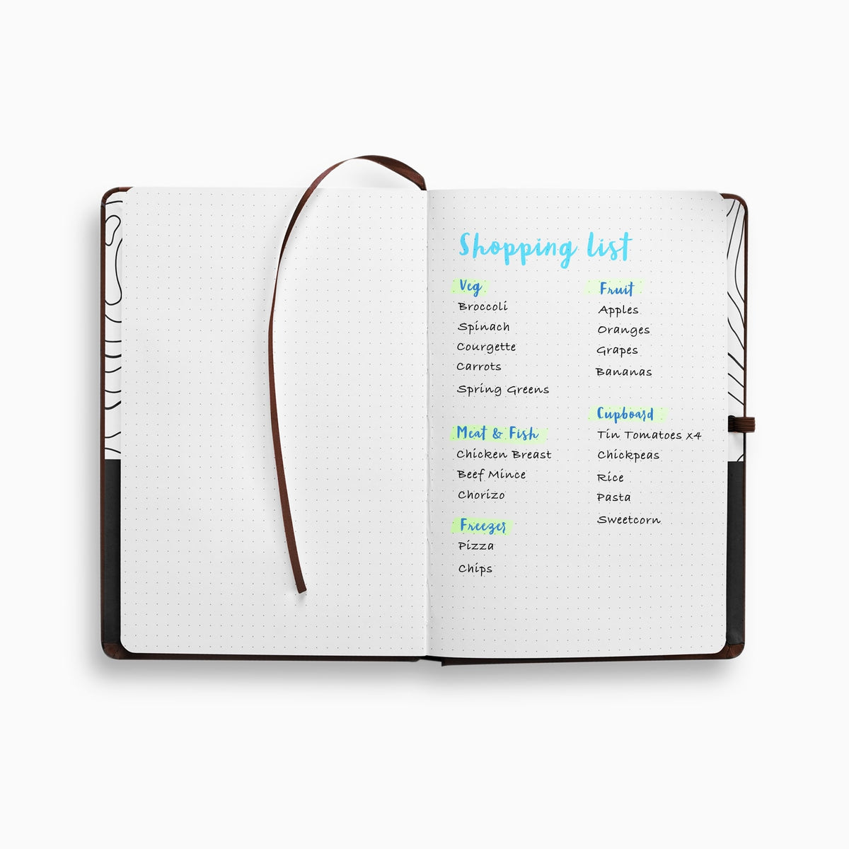 Dotted notebook