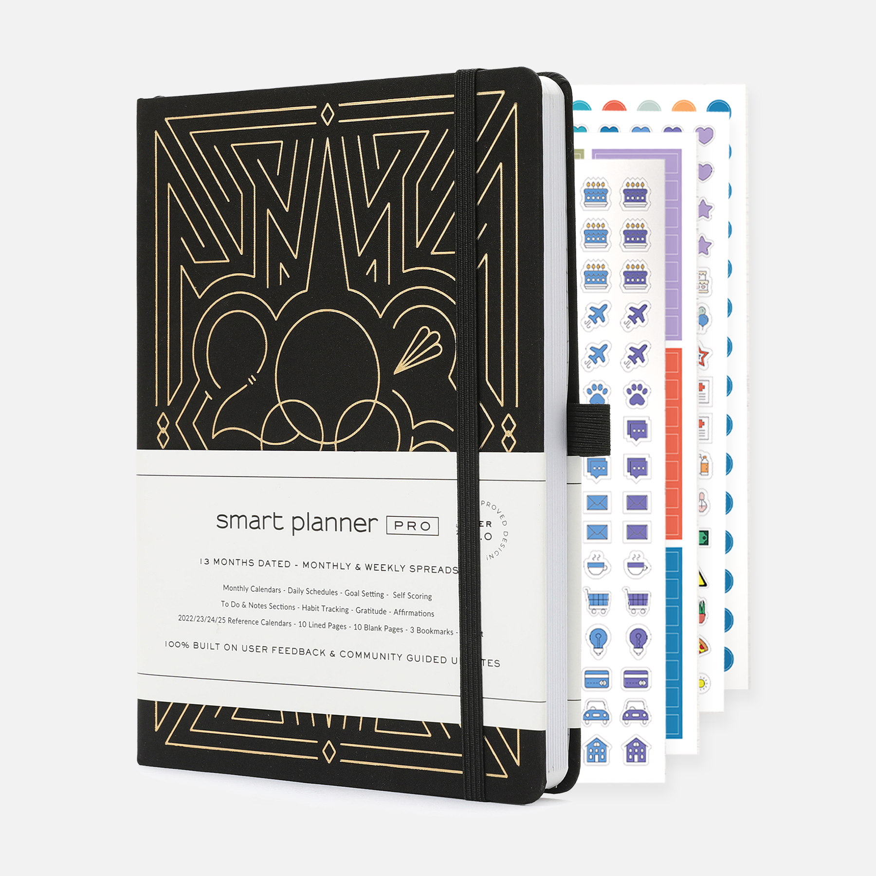 The Paper Studio Agenda 52, Budget Planner Insert, Dotted Bullet Paper,  Goals 